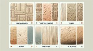 Textured wall finishes