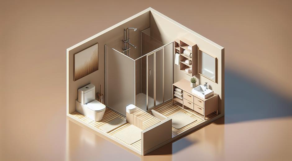 Compact bathroom layouts