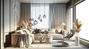 Soft modern interiors