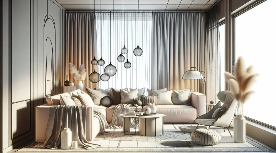 Soft modern interiors